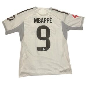 25/26 real madrid home kit. Kylian Mbappe soccer football jersey. Heat ready